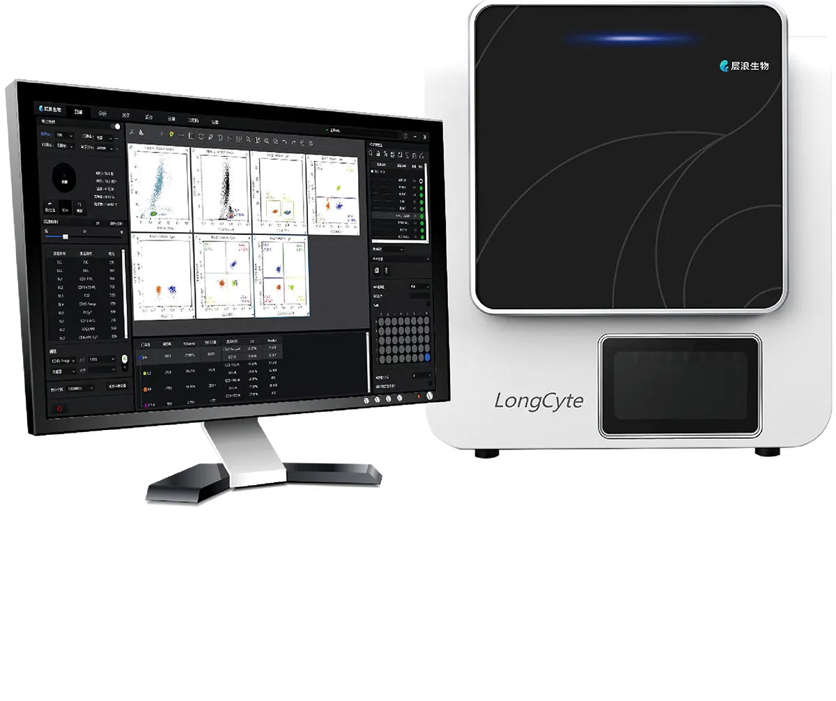 LongCyte CE-IVDR Bench-Top Flow Cytometer